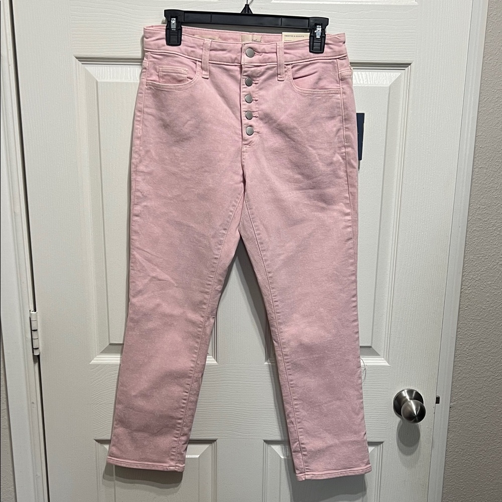 Universal Thread Pastel Pink High-Rise Button-Fly Jeans